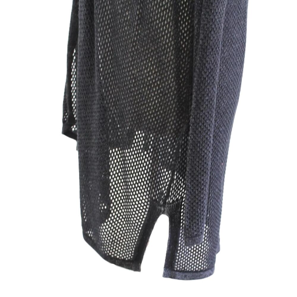 Eileen Fisher Charcoal Tencel Twisted Pointelle Cardigan Shrug M - Picture 8 of 9